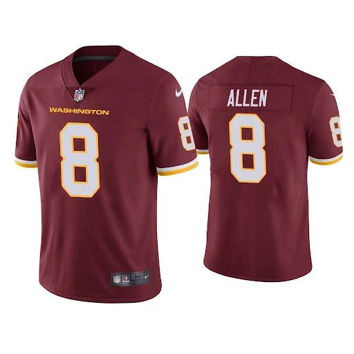 Men Washington Redskins #8 Kyle Allen Nike Red Vapor Limited NFL Jersey